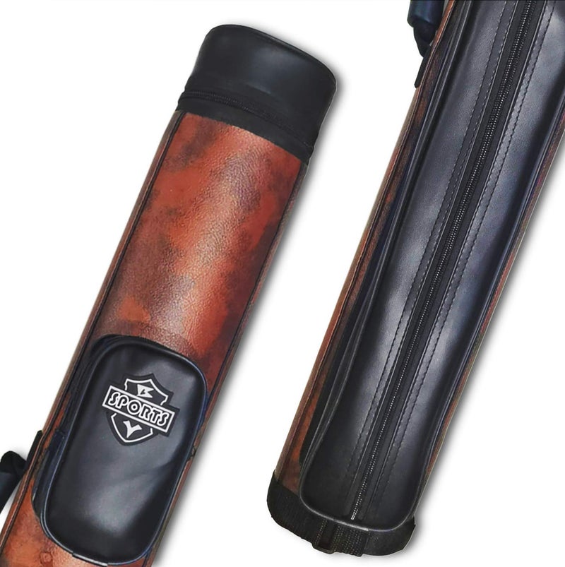 BY SPORTS 2x2 Hard cue case Oval Pool Cue Billiard Stick Carrying Case - Image 2